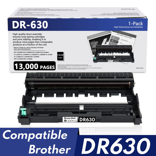 DR 630 DR-630 DR630 Drum Unit Replacement for Brother DR 630 Black Compatible with DCP-L2520DW DCP-L2540DW Printer.